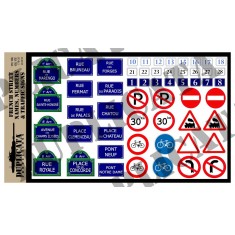 1/35 WWII French Street Names/Numbers