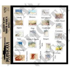 1/72 WWII Allied North Africa Maps
