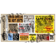 1/35 Zombie Apocalypse Signs
