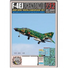 Decals for 1/32 JASDF McDonnell Douglas F-4EJ ADTW Digital Camouflage 2017