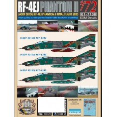 Decals for 1/72 JASDF RF-4EJ 501SQ Final Year 2020(#433/#380/#392)