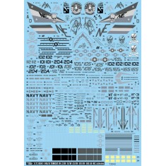 1/72 USN F-14B/D Tomcat VF-2/11/31/101/103 Low Visibility for Fujimi/Hasegawa