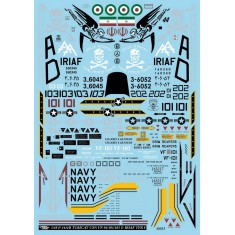 1/48 USN F-14A/B VF-84/101/103/ & IRIAF #1 Decals for Hasegawa/Italeri/Revell/Tamiya