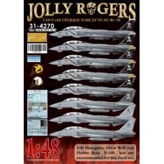 1/48 USN F-14B Tomcat VF-103 Jolly Rogers '00-'04 Decals for Hasegawa/GWH/HobbyBoss kits