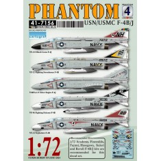1/72 USN/MC F-4B/J Phantom Decal #4 for Academy/Fine Molds/Fujimi/Hasegawa/Italeri/Revell