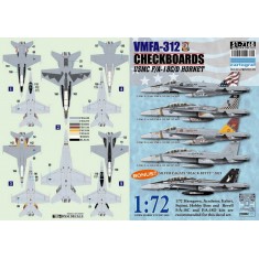1/72 USMC F/A-18C/D Hornet Decal - VMFA-312 for Hasegawa/Academy/Italeri/Fujimi kits