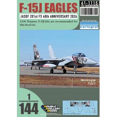 1/144 JASDF F-15J 201st FS 40th Anniversary 2026 Decals for Tomytec kit