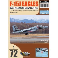 1/72 JASDF F-15J 201st FS 40th Anniversary 2026 Decals for Hasegawa kit