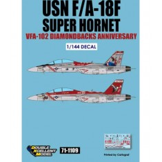 Decals for 1/144 USN F-18F VFA-102 Diamondbacks