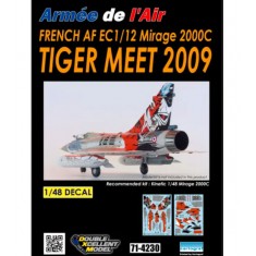 Decals for 1/48 French AF M2000C EC1/12 Tigermeet 2009
