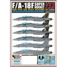 Decals for 1/32 USN F/A-18F Super Hornet VFA-103 
