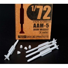 1/72 JASDF AAM-5 Air to Air Missiles (4pcs, 3D print kits)
