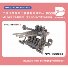 1/700 IJN Type 96 25mm Triple AA Gun Mount Type III (16pcs)