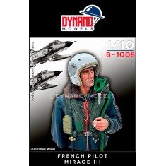 1/10 Bust - Cold War French Mirage III Pilot