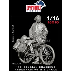 1/16 Belgian Chasseur Ardennais with Bicycle 1940