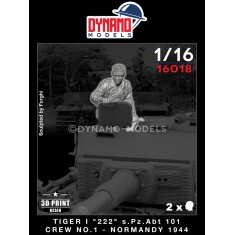 1/16 Tiger I 222 s.Pz.Abt.101 - Crew No.1 Normandy 1944