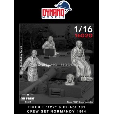 1/16 Tiger I 222 s.Pz.Abt.101 Crew No.2 Normandy 1944 Set (4 figures)