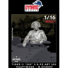 1/16 Tiger II ''300'' s.Pz.Abt 503 Hauptmann - Walter Scherf