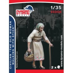 1/35 Civilian The Old Woman walking with Stick