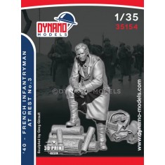 1/35 1940 French Infantryman at Rest No.3
