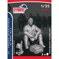 1/35 1940 French Infantryman at Rest No.6