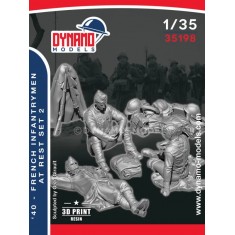1/35 1940 French Infantrymen at Rest Set 2 (3 figures)
