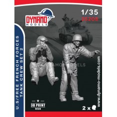 1/35 U.S / Free French Forces Tankers 1944 Set 2 (2 figures)