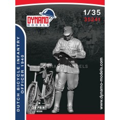 1/35 Dutch Army Infantry Bicycle Officer 1940 With Bicycle