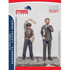 1/35 Civilians - The Newsboys - Latest News! (2 figures, 3D Printed)