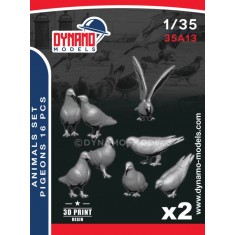 1/35 Animals Serie - Pigeons (16pcs)