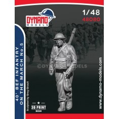 1/48 40 BEF Infantryman Marching No.5