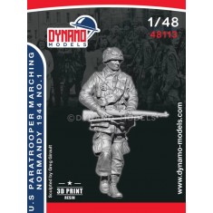 1/48 US Paratrooper Rifleman Marching (Normandy 1944) No.1