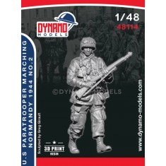 1/48 US Paratrooper Rifleman Marching (Normandy 1944) No.2