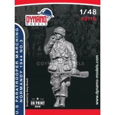 1/48 US Paratrooper Rifleman Marching (Normandy 1944) No.3