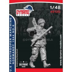 1/48 US Paratrooper MG tripod Marching (Normandy 1944) No.8
