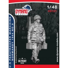 1/48 US Paratrooper MG loader Marching (Normandy 1944) No.9