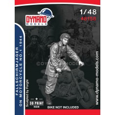 1/48 Fallschirmjager on Motorcycle No.1 Normandy 1944