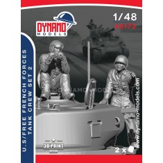1/48 US and Free French Forces Tankers 1944 Set 2