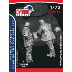 1/72 French Tanker Reading the Map 1940 Set (2 figures)