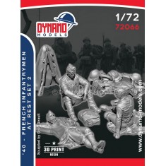 1/72 French Infantrymen at Rest 1940 Set 2