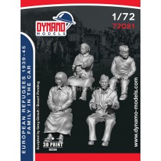 1/72 Civilian - Refugees Family in the Car