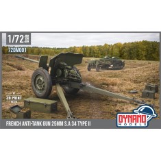 1/72 French 25mm S.A. 34 Type II Anti-Tank Gun