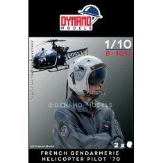 1/10 French Gendarmerie Helicopter Pilot 1970s Bust