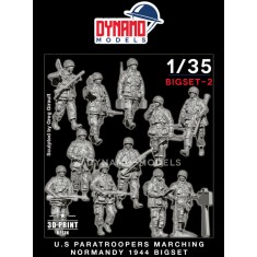 1/35 US Paratrooper Marching (Normandy 1944) Full Set (11 figures with accessories)