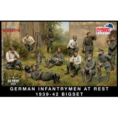 1/35 German Infantrymen at Rest 1939-42 Full Set (11pcs + Extra)