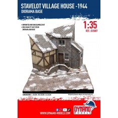 1/35 WWII Belgian Stavelot Village House 1944 Diorama Base (Resin)