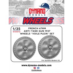1/35 French 47mm Anti-Tank Gun Type Pleines B Wheels