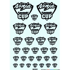 Decals - Kawasaki Ninja Cup for 1/12, 1/18, 1/20, 1/24, 1/43 Scales