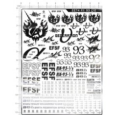 RX-93-V2 Hi-V Gundam Metal Stickers