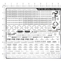 ZGMF-X20A Strike Freedom Gundam Metal Stickers